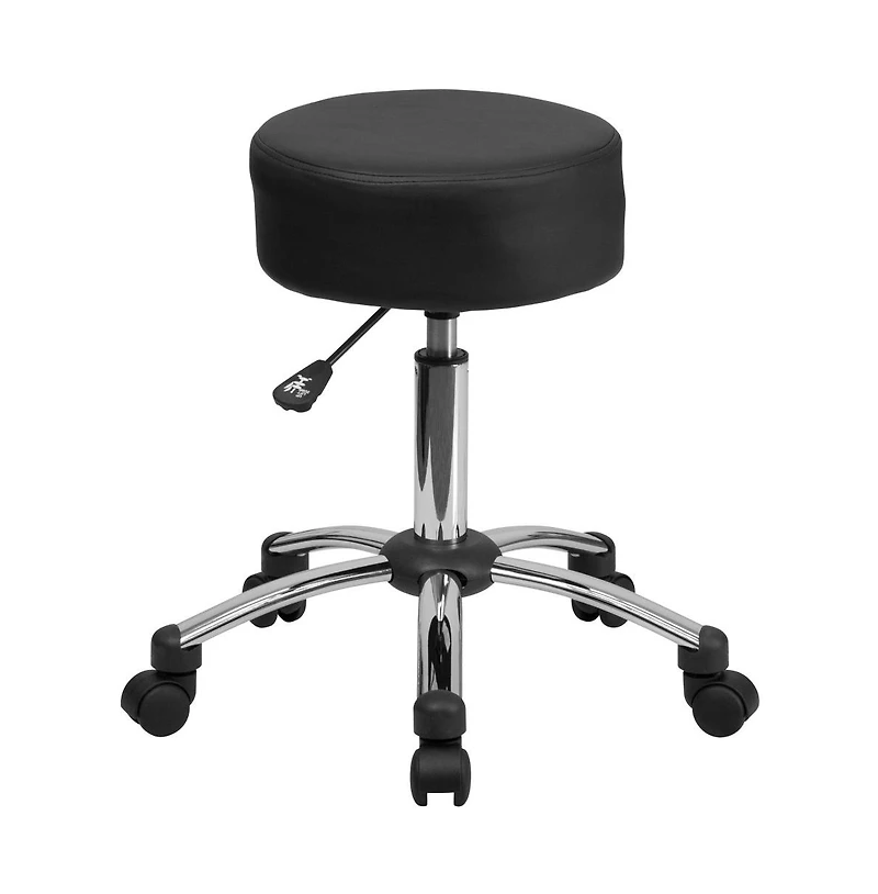 Medical Ergonomic Stool With Chrome Base