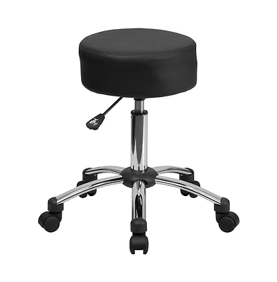 Medical Ergonomic Stool With Chrome Base
