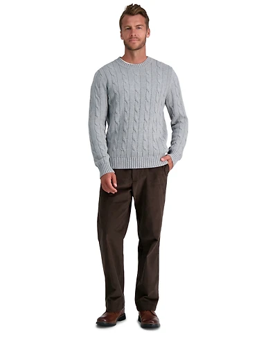 Haggar Men's Classic-Fit Stretch Corduroy Pants