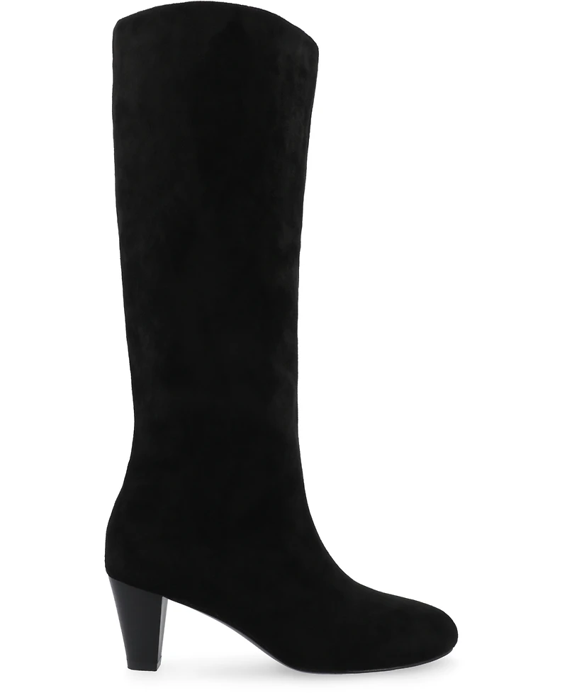 Journee Collection Women's Jovey Kitten Heel Tall Boots
