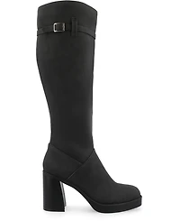 Journee Collection Women's Letice Square Toe Platform Knee High Boots
