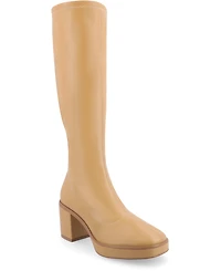 Journee Collection Women's Alondra Wide Width Platform Knee High Boots
