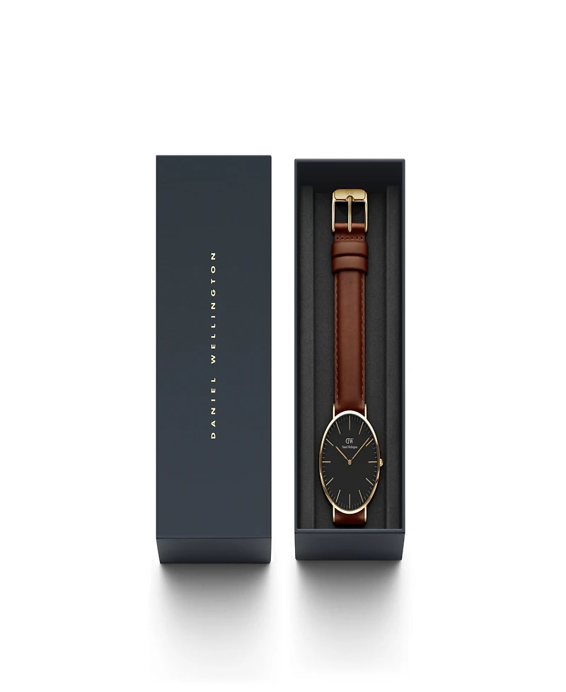 Daniel Wellington Men's Classic Saint Mawes Brown Leather Watch 40mm