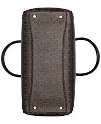 Calvin Klein Becky Signature Triple Compartment Turnlock Convertible Tote