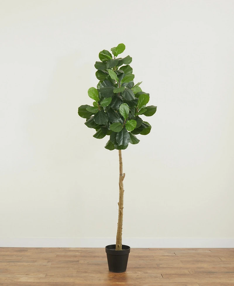 Nearly Natural 96" Artificial Fiddle Leaf Fig Tree