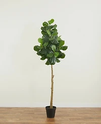Nearly Natural 96" Artificial Fiddle Leaf Fig Tree