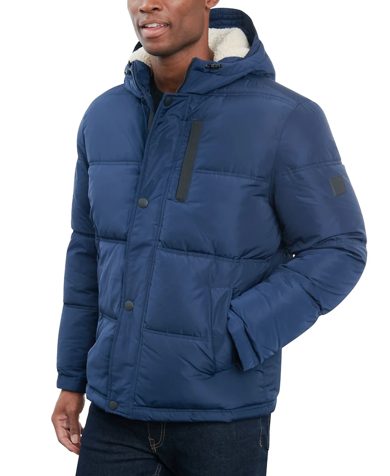 Lucky Brand Men's Fleece-Lined Hooded Parka