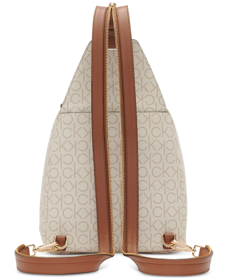Calvin Klein Millie Signature Convertible Sling Backpack