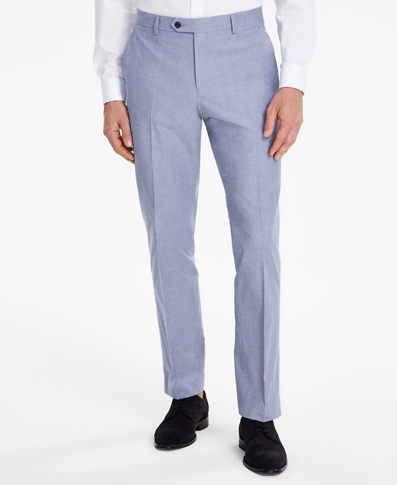 Tommy Hilfiger Men's Modern-Fit Th Flex Stretch Chambray Suit Separate Pants