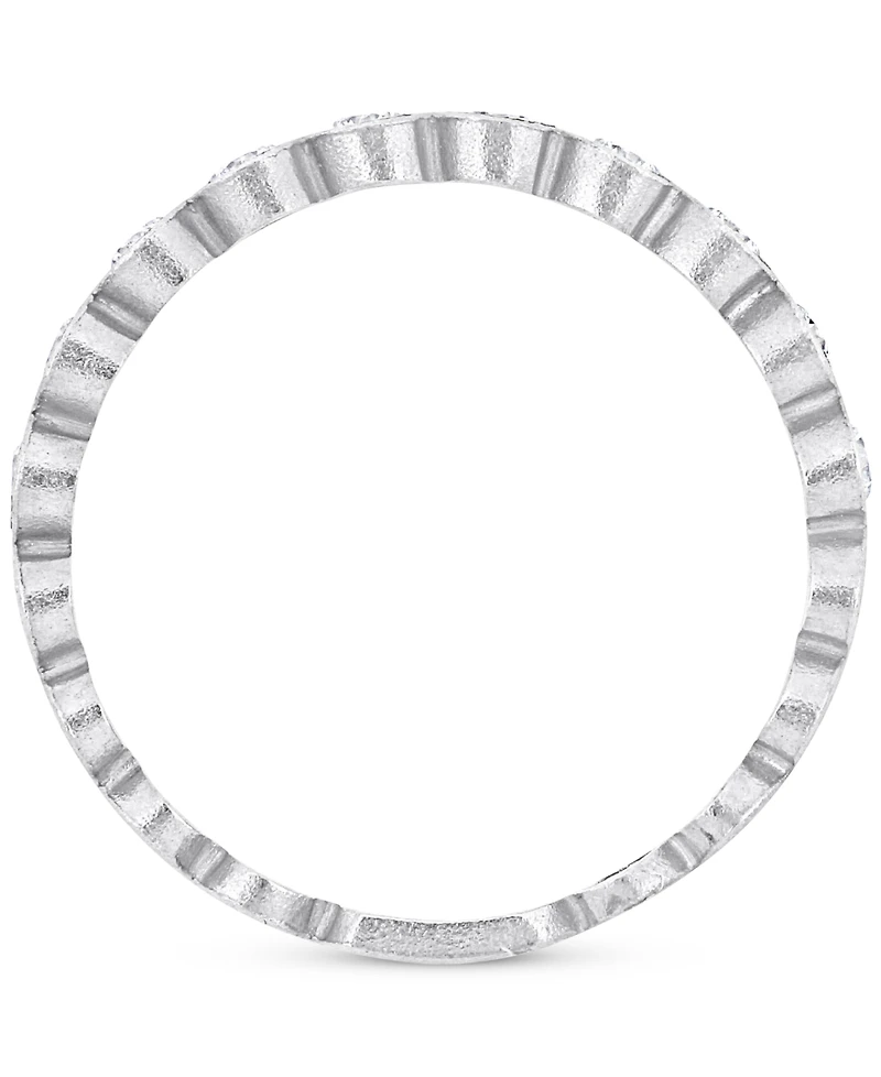 Diamond Bezel Semi-Eternity Band (1/3 ct. t.w.) 14k Gold