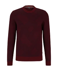Boss by Hugo Boss Men's Two-Tone Monogram Sweater