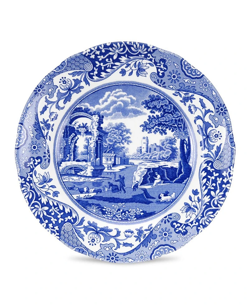 Spode Blue Italian Salad Plates, Set of 8
