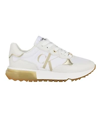 Calvin Klein Women's Magalee Casual Logo Lace-Up Sneakers - White