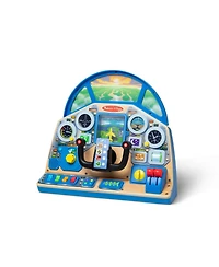 Melissa and Doug Jet Pilot Interactive Dashboard Wooden Toy for Boys and Girls