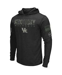 Men's Colosseum Black Kentucky Wildcats Oht Military-Inspired Appreciation Hoodie Long Sleeve T-shirt