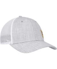 Men's Top of the World Gray John Deere Classic Suede Corner Logo Trucker Adjustable Hat