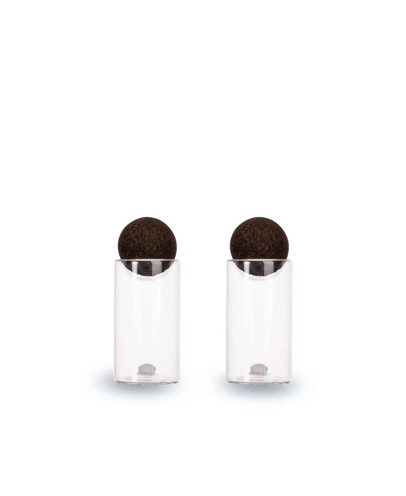 Sagaform Nature Salt and Pepper Shakers with Cork Stoppers, Set of 2