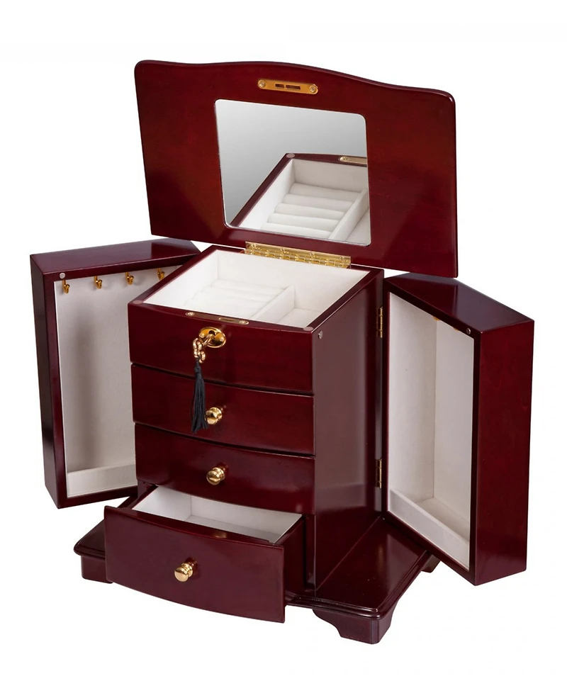 Mele & Co Waverly Wooden Jewelry Box in Finish