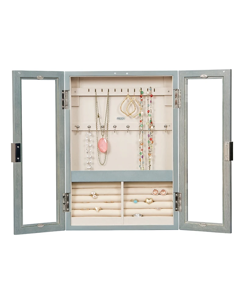 Mele & Co Leia Hanging Jewelry Cabinet in Finish