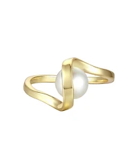 Sterling Silver with Cubic Zirconia Double Weave Band Ring