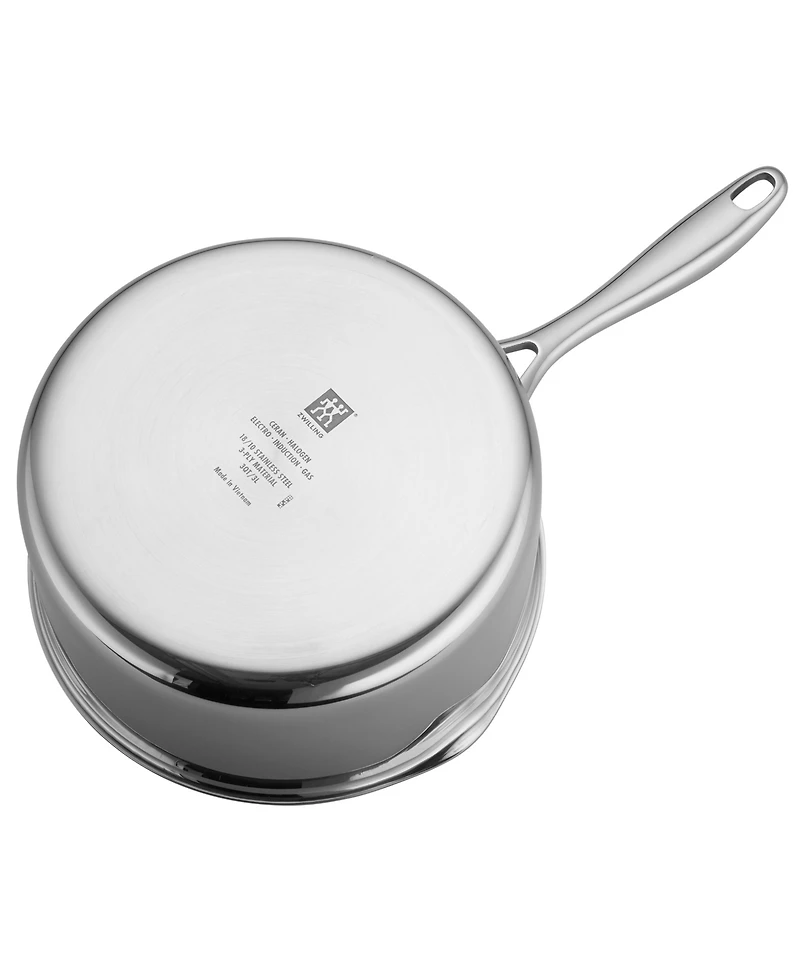 Zwilling Clad Cfx 3-Qt. Saucepan with Strainer Lid and Pouring Spouts