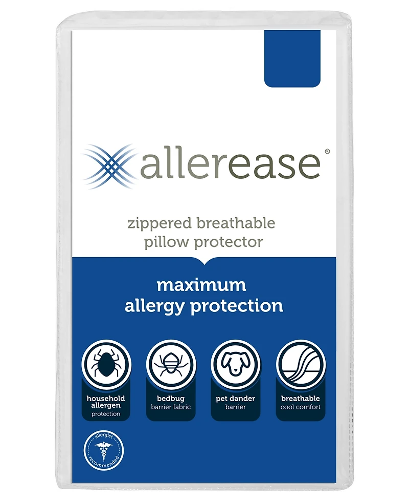 AllerEase Maximum Allergy Protection Pillow Protector, King