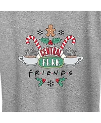 Trendy Plus Friends Central Perk Christmas Graphic T-shirt