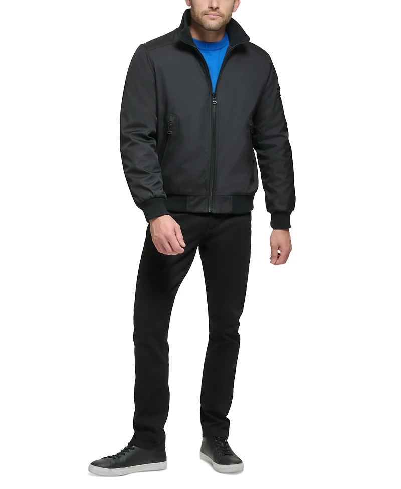 Calvin Klein Men's Classic Zip-Front Ripstop Bomber Jacket