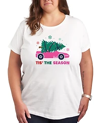 Air Waves Trendy Plus Barbie Holiday Graphic T-Shirt
