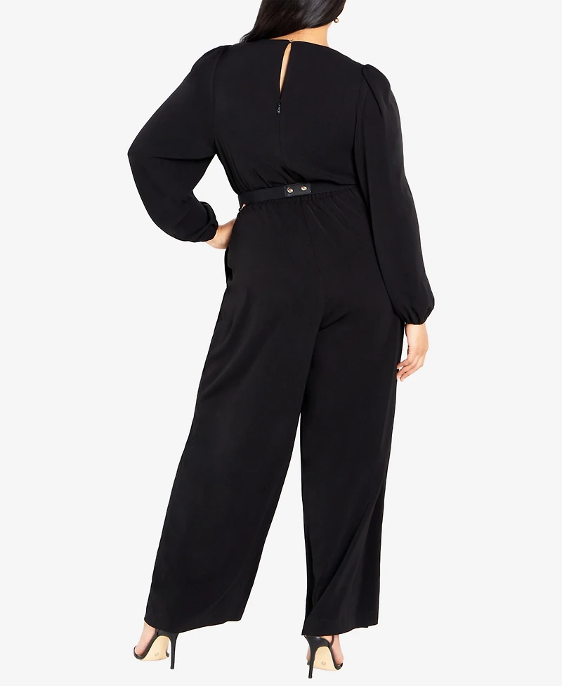 City Chic Plus Size Avah Wide Leg Jumpsuit