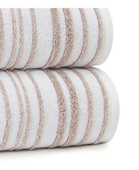 Cassadecor Urbane Stripe Cotton Hand Towel, 18" x 28"