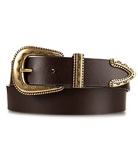 Lucky Brand Women's Textured Buckle Set Jean Belt