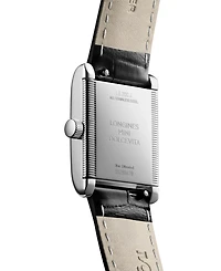 Longines Women's Swiss Mini DolceVita Black Strap Watch 22x29mm