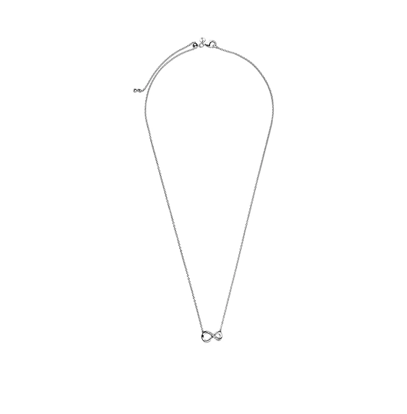 Pandora Moments Sterling Sparkling Cubic Zirconia Infinity Collier Necklace