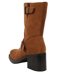 Kenneth Cole New York Women's Janice Block Heel Boots - Tobacco