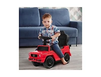 3-In-1 Ride on Push Car Mercedes Benz Stroller Sliding with Canopy