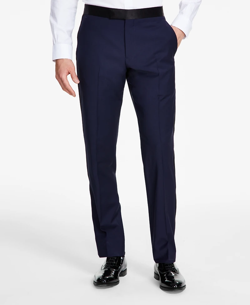 B by Brooks Brothers Men's Classic-Fit Stretch Solid Tuxedo Suit Separates Pant
