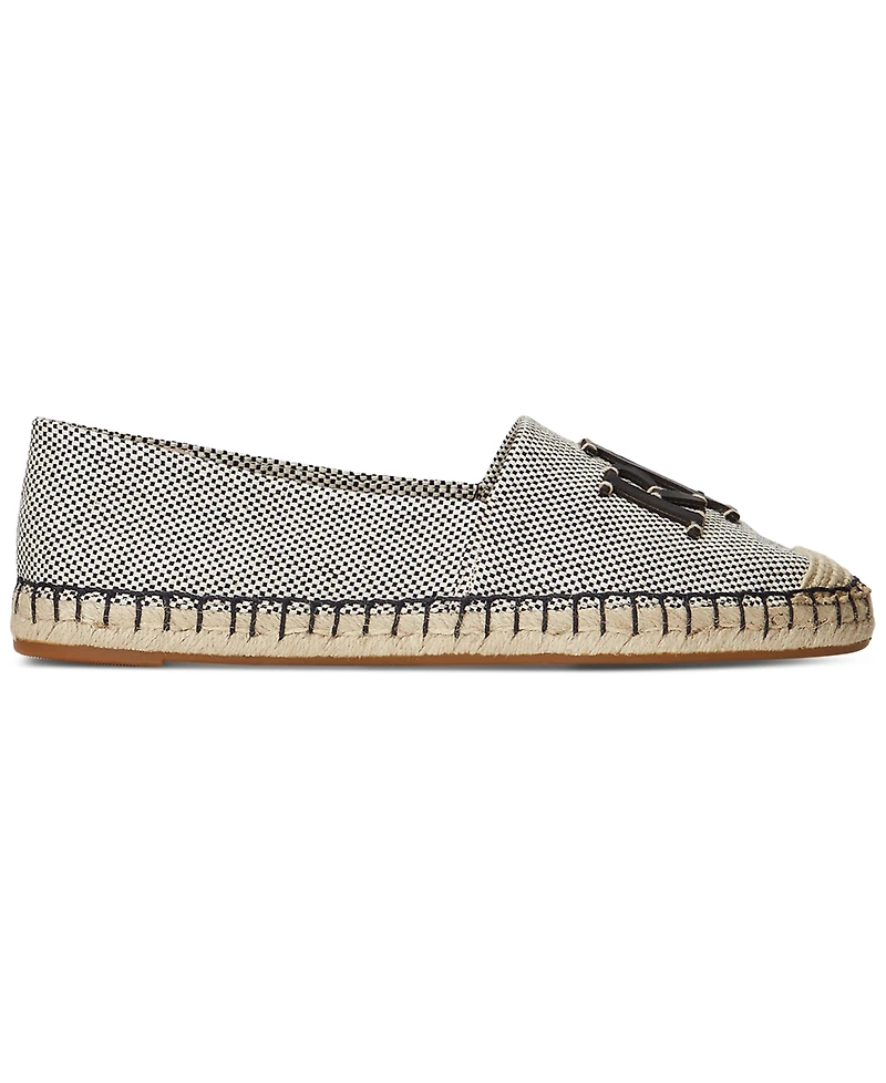 Lauren Ralph Women's Cameron Logo Slip-On Espadrille Flats