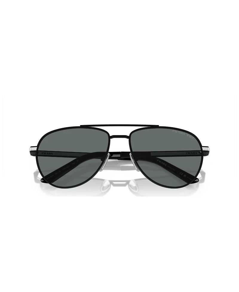 Prada Iconic Plaque Pilot Men's Sunglasses