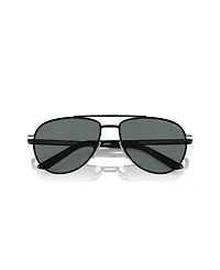 Prada Iconic Plaque Pilot Men's Sunglasses