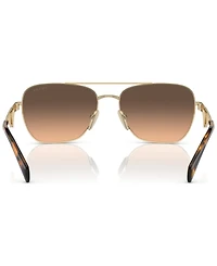 Prada Rectangular Women's Sunglasses, Gradient Pr A50S