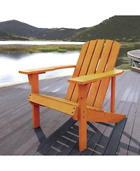 Jonathan Y Westport Outdoor Patio Traditional Acacia Wood Adirondack Chair