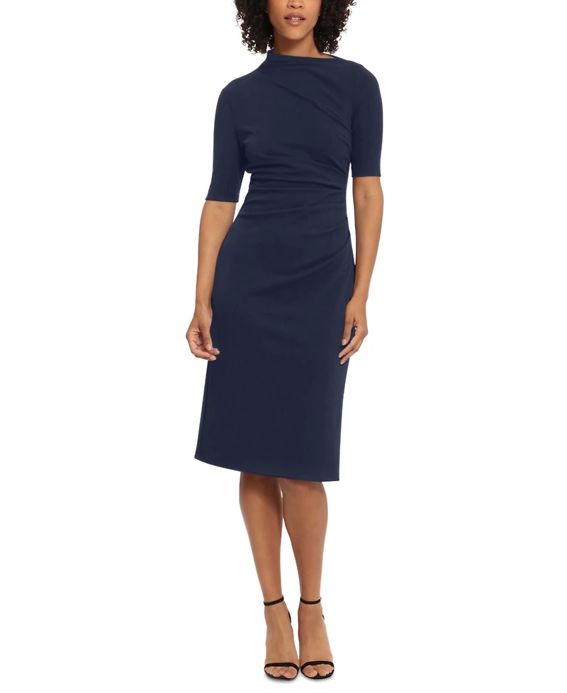 Maggy London Women's Ruched Sheath Dress
