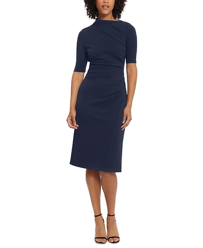 Maggy London Women's Ruched Sheath Dress