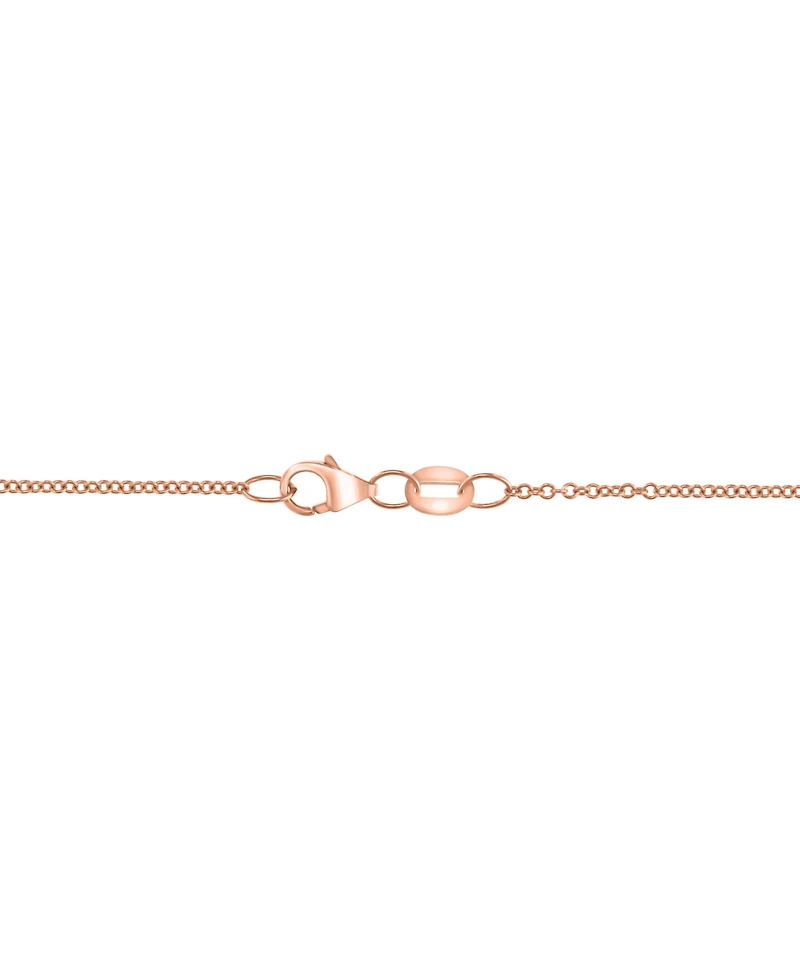Effy Ruby (1/8 ct. t.w.) Heart 16" Pendant Necklace in 14k Rose Gold