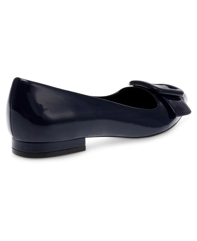 Anne Klein Women's Kalea Pointed Toe Buckle Flats