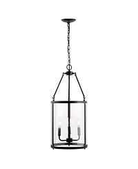 Jonathan Y Kinsley Industrial Farmhouse Iron/Glass Led Pendant Ceiling Light