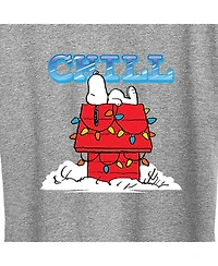 Air Waves Trendy Plus Snoopy Chill Graphic T-shirt