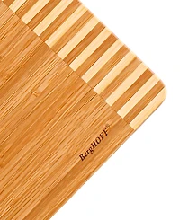 BergHOFF Bamboo 3 Piece Rectangular Two-Toned Board and Aaron Probyn Cheese Knives Set