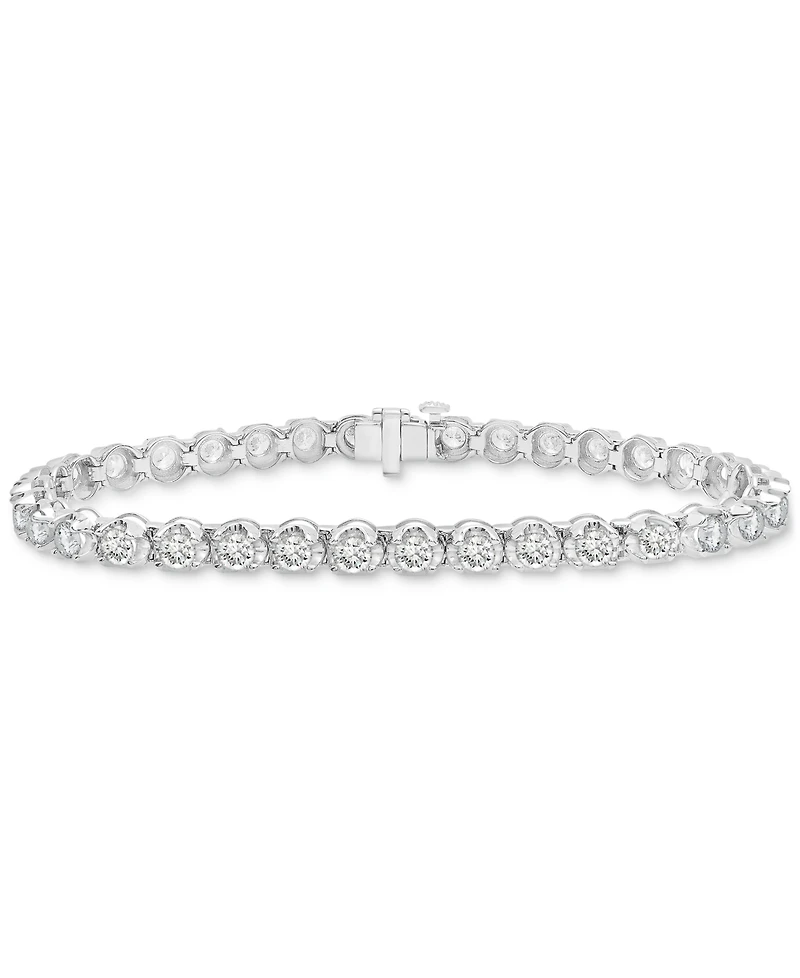 Diamond Tennis Bracelet (5 ct. t.w.) in 14k White or Yellow Gold, Created for Macy's